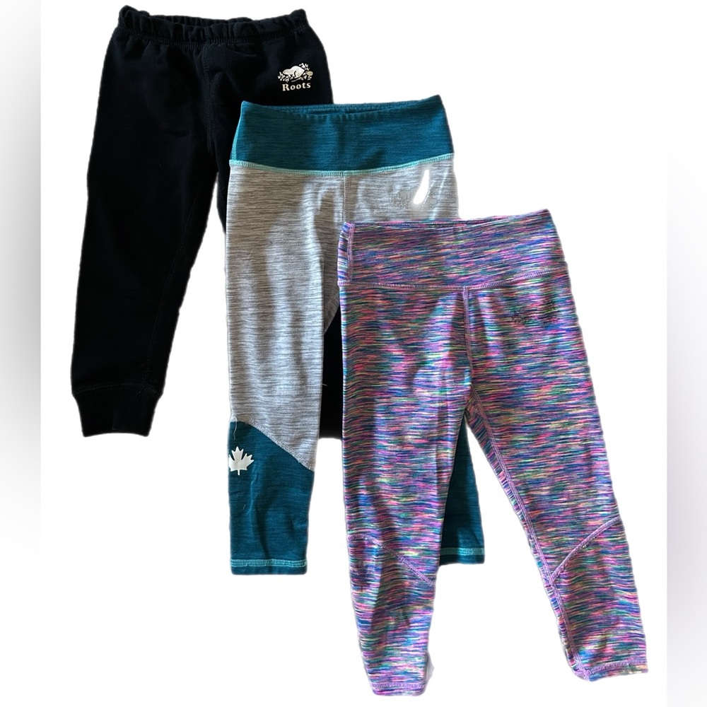 ROOTS Bundle Of Three Toddler Girls Pants 2T